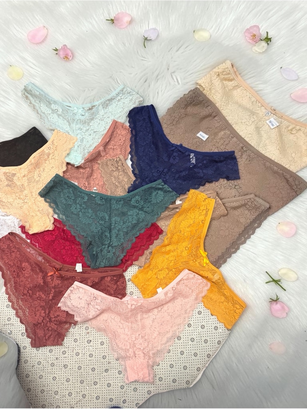 12 pcs assorted colors - Lace Bikini Panty Pack …NEW!!